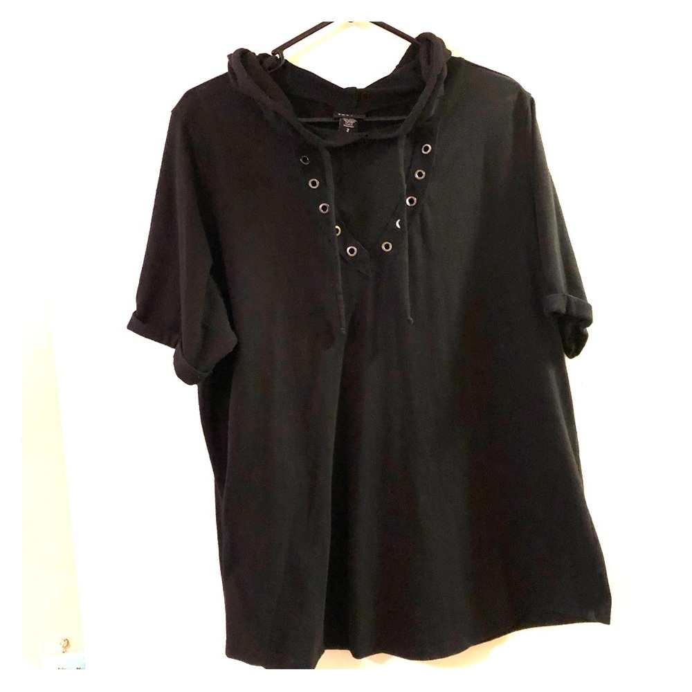 Black Knit hoodie